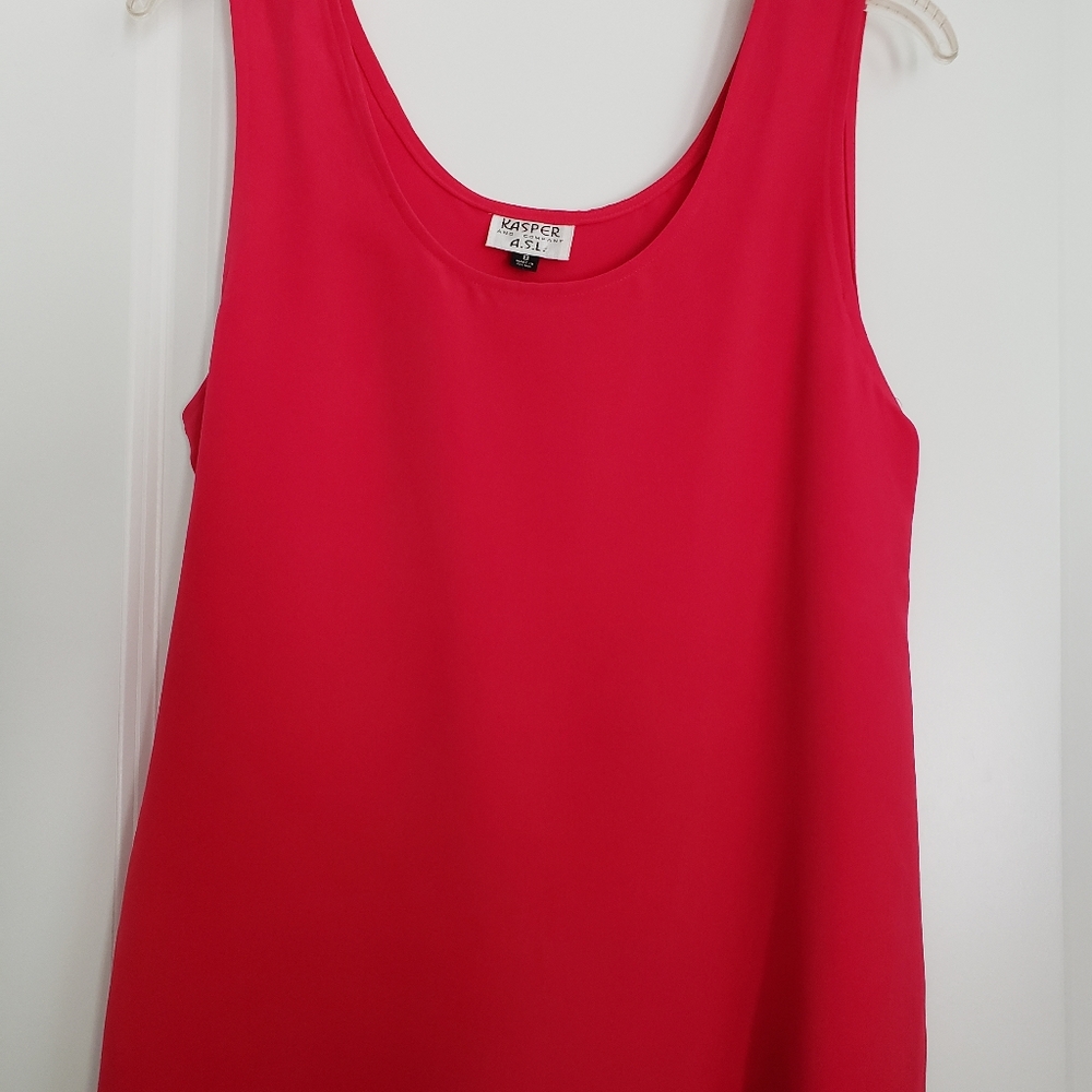 EUC Kasper and Company A.S.L. Silk Tank Top